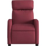 vidaXL Masažni naslonjač od tkanine crvena boja vina | shoptok.hr