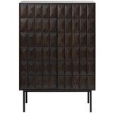 Unique Furniture Temno rjava kovinska omarica 90x130 cm Latina – | Shoptok.si