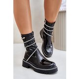 Kesi Patent leather ankle boots with black Kikizelle decoration Cijene