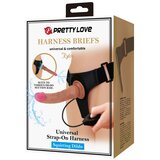 Pretty Love 2025 Vibrirajući strap-on dildo - Kyton, 19 cm, smeđi | shoptok.hr
