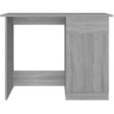  Radni stol boja hrasta sonome 100x50x76 cm konstruirano drvo Siva | Shoptok.si