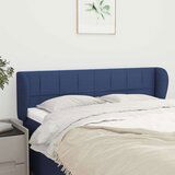  Vzglavje z ušesi modro 147x23x78/88 cm blago, (20932626) | Shoptok.si