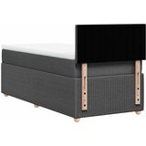  Krevet s oprugama i madracem tamnosivi 90 x 190 cm od tkanine | shoptok.hr