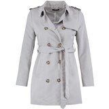 Trendyol Stone Belted Button Closure Fit Pattern Trench Coat | Shoptok.si