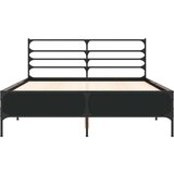  Okvir za krevet crni 120x190 cm konstruirano drvo i metal | shoptok.hr