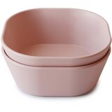 Mushie Square Dinnerware Bowl skledica Blush 2 kos Cene