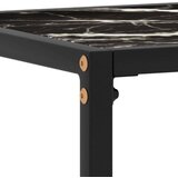  Konzolna mizica črna 80x35x75 cm kaljeno steklo, (20625807) | Shoptok.si