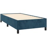  Box spring krevet s madracem tamnoplavi 90x200 cm baršunasti | shoptok.hr