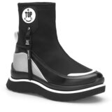 DARK SEER Black and White Women's Boots Cene