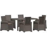  Vrtni set za objed 7 kom. Svijetlosiva i taupe PP | shoptok.hr
