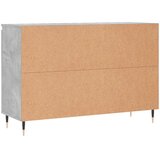  Komoda siva boja betona 101,5x35x70 cm od konstruiranog drva | shoptok.hr