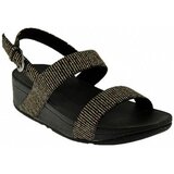 Fitflop LOTTIE GLITTER STRIPE BACK STRAP SANDALS Crna | shoptok.hr