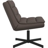 Stolica na kotačiće Smeđa 63 x 75 x 76 cm Sjajni PU | shoptok.hr