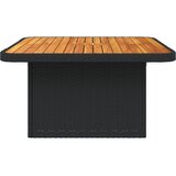  Vrtni stol crni 80 x 80 x 71 cm od poliratana i bagremovog drva | Eponuda.com