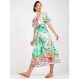 Italy Moda Dress-DHJ-SK-15967-1.01P-white-green | Shoptok.si