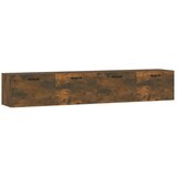  Stenska omarica 2 kosa dimljeni hrast 100x36,5x35 cm inžen. les, (20716689) | Shoptok.si