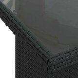  6-dijelni set vrtnih sofa s jastucima crni od poliratana | shoptok.hr