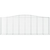  Lučne gabionske košare 20 kom 400 x 50 x 140/160 cm željezne | shoptok.hr