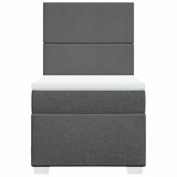  Krevet s oprugama i madracem tamnosivi 100 x 200 cm od tkanine | shoptok.hr