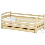 Lano Otroška postelja z dodatnim ležiščem Tosia - 80x200 cm - Bor