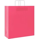  Papirnate vrećice 250 kom s ručkama ružičaste 45x17x48 cm | shoptok.hr