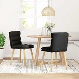  Blagovaonske stolice od tkanine 2 kom crne | shoptok.hr