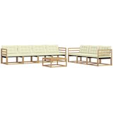  Set vanjskih sofa 8 kom. Bijela i krem | shoptok.hr