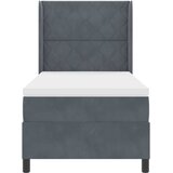  Krevet s opruga kutije Tamno siva 90 x 200 cm Baršun | shoptok.hr