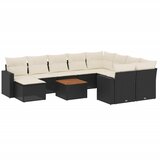  The Living Store Vrtna sedežna garnitura 11-delna z blazinami črn poli ratan - Vrtna Sedežna Garniture, (21464674) | Shoptok.si