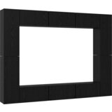  Set TV komoda 10 pcs Crni hrast Srednja 30.5 x 30 x 90 cm | shoptok.hr