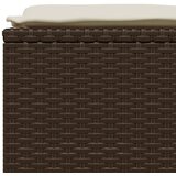  5-dijelni set vrtnih sofa s jastucima poliratan smeđi | shoptok.hr