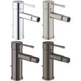 Grohe enoročna armatura za bide Essence z zgornjim delom sifona - brushed hard graphite (32935AL1) | Shoptok.si