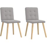 Maison Chic Jedilni stoli - Vzorci stoli 2 kosov siva blago A629, (22032077) | Shoptok.si