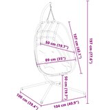  Viseća stolica jaje s postoljem antracit čelična | Eponuda.com