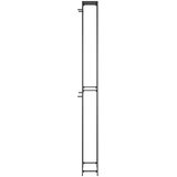  Stalak za vino za 57 boca crni 34 x 18 x 200 cm kovano željezo | shoptok.hr