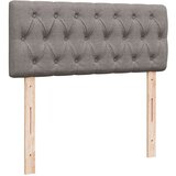 vidaXL Krevet s oprugama i madracem smeđesivi 120 x 190 cm od tkanine | shoptok.hr