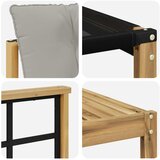  Set vanjskih sofa 6 kom. Bijela i svjetlosiva | shoptok.hr