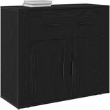  Kreveta s ladicama Crni hrast 80 x 33 x 70 cm Konstruirano drvo | shoptok.hr