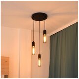  Visilica na sajli MELODY 3xE27/15W/230V u crnoj boji | Eponuda.com