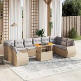  11-dijelni set vrtnih sofa od poliratana s jastucima bež | shoptok.hr