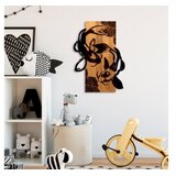 WALLXPERT fish Yang WalnutBlack Decorative Wooden Wall Accessory | Eponuda.com