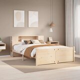  Krevet s regalom za knjige bez madraca 140x190 cm od borovine | shoptok.hr