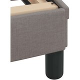  Postelja z vzmetnico taupe 160x200 cm blago, (21216085) | Shoptok.si