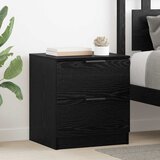 vidaXL Noćni ormar 2 pcs Crni hrast 45 x 39 x 50 cm Konstruirano drvo Cijene