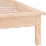  LED okvir kreveta 90 x 190 cm mali od masivnog drva | shoptok.hr
