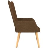  Stol za sproščanje s stolčkom rjavo blago, (20957590) | Shoptok.si