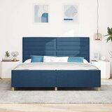 Plavi krevetni okvir 200x200 cm od tkanine | shoptok.hr