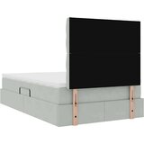  Krevet s prostorom za pohranu s LED-om Svijetlo siva Baršun | shoptok.hr