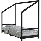  Za dječji krevet crni 80 x 200 cm od masivne borovine | shoptok.hr