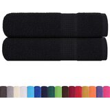  Ručnici za ruke FROGN 2 kom. Crni 50x100 cm 360 g/m² | shoptok.hr